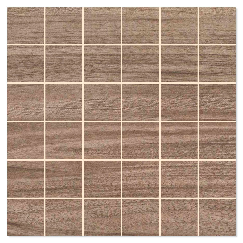 Mosaikkflis Kirova Brun Sauce Matt 30x30 (5x5) cm